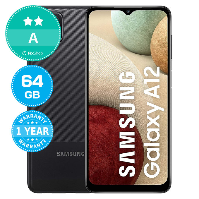 Samsung Galaxy A12 A125F Black 64GB A Reconditionné