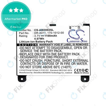 Batterie pour Amazon Kindle 2, 1100mAh, Li-Ion, 3.7V, DR-A011, HQ