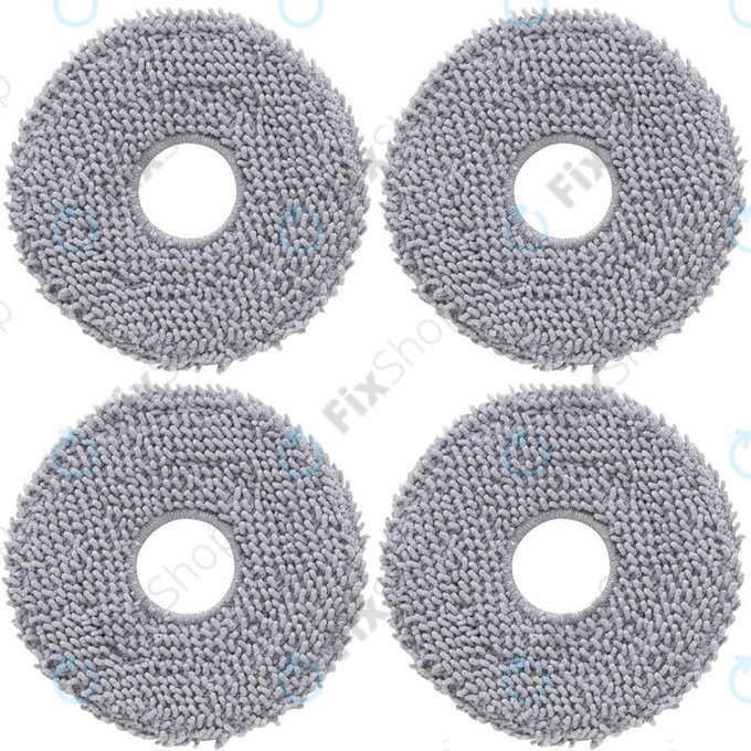 Chiffon de vadrouille, 4 pièces pour Xiaomi Roborock Qrevo Curv, Qrevo Edge