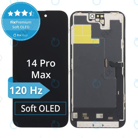 Écran Soft OLED pour iPhone 14 Pro Max, Tactile avec cadre, DIAGNOSTIC