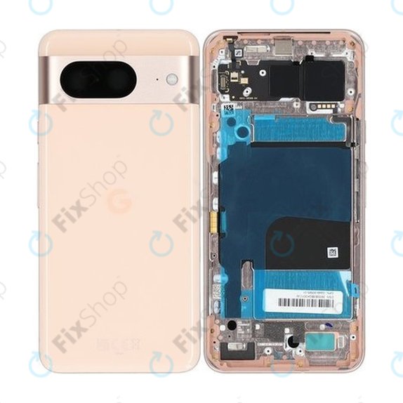 Google Pixel 8 GKWS6 G9BQD - Cache batterie (Rose) - G949-00565-01 Genuine Service Pack