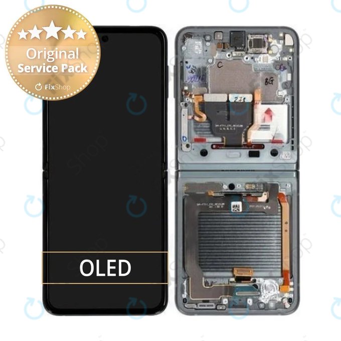 Samsung Galaxy Z Flip 3 F711B - Écran LCD + Écran Tactile + Cadre (Vert) - GH82-26273C Genuine Service Pack