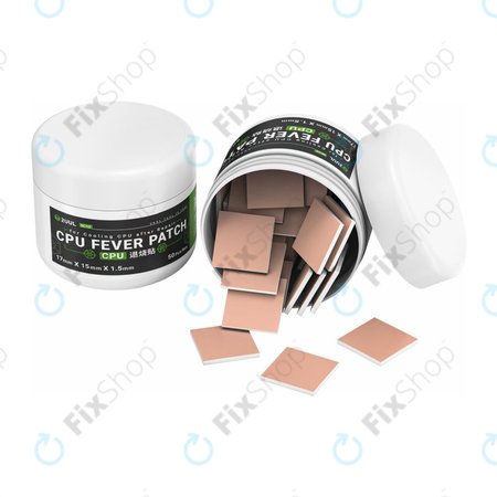 Pad thermique pour CPU, refroidissement, 2UUL SC09, 17x15x1.5mm