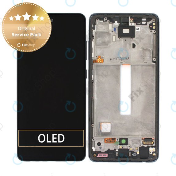 Samsung Galaxy A52 A525F, A526B - Écran LCD + Écran tactile + Cadre (Noir génial) - GH82-25524A GH82-25526A, GH82-25754A, GH82-25602A Genuine Service Pack
