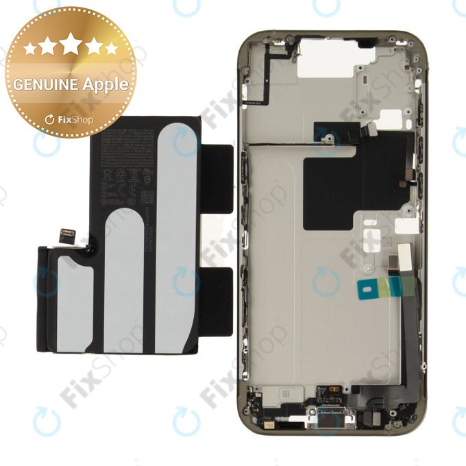 Cadre central avec batterie pour iPhone 16 Pro Max | Natural Titanium | ZD076-00696 | Genuine Apple