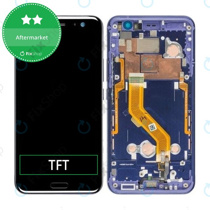 HTC U11 - Écran LCD + Écran tactile + Cadre (Bleu) TFT