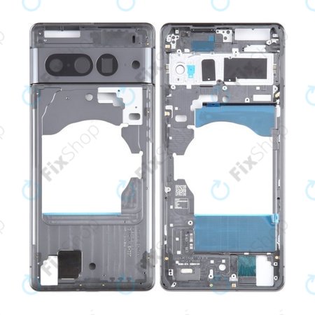 Google Pixel 7 Pro GP4BC GE2AE - Cadre central (Obsidienne)