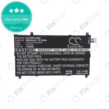 Batterie pour Samsung Galaxy Tab Pro 8.4, 4800mAh, Li-Pol, 3.8V, T4800E, HQ