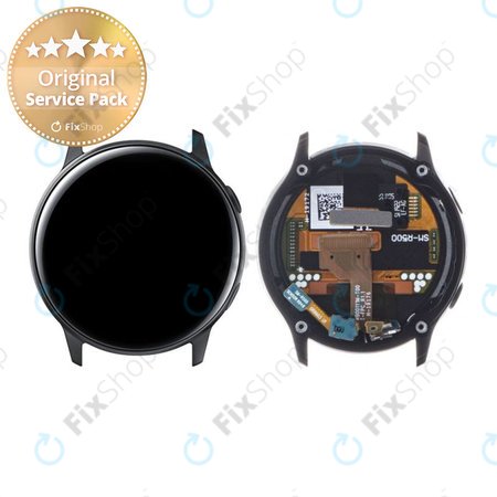 Samsung Galaxy Watch Active R500 - Écran LCD + Écran Tactile + Cadre (Noir) - GH82-18797A Genuine Service Pack