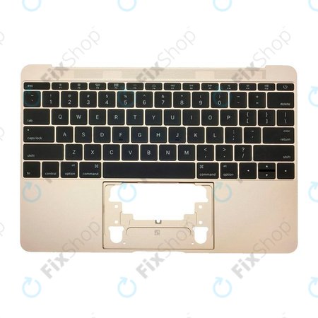 Apple MacBook 12" Retina A1534 (Début 2015 - Mi 2017) - Cadre de clavier supérieur + clavier US (Or)