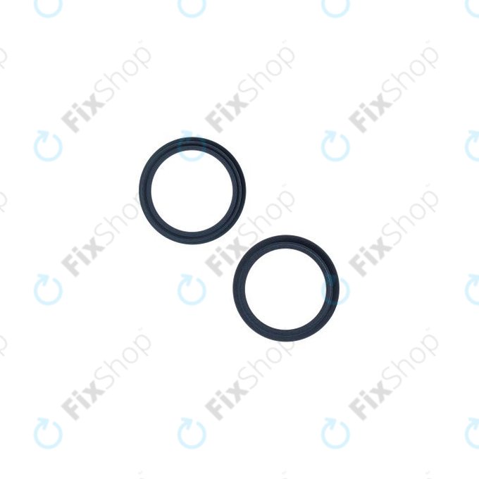 Apple iPhone 13, 13 Mini - Cadre d'objectif de caméra arrière (minuit) - 2 pièces