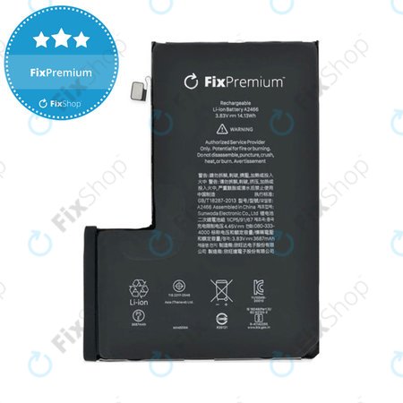 Apple iPhone 12 Pro Max - Batterie A2466 3687mAh FixPremium