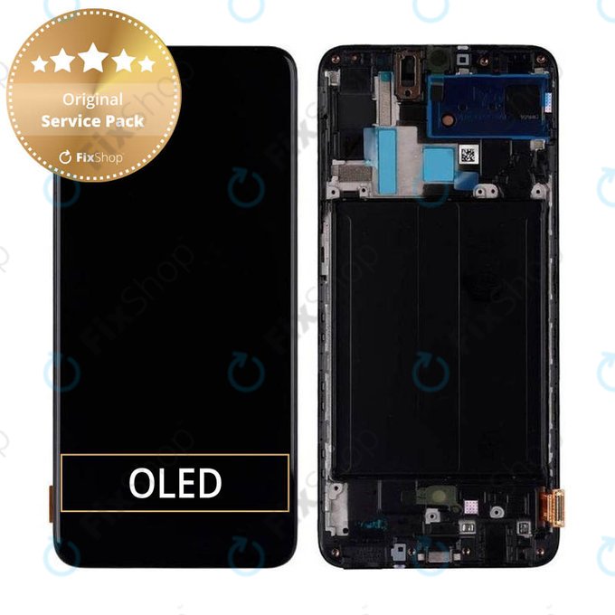 Samsung Galaxy A70 A705F - Ecran LCD + Ecran Tactile + Cadre (Noir) - GH82-19747A, GH82-19787A Genuine Service Pack