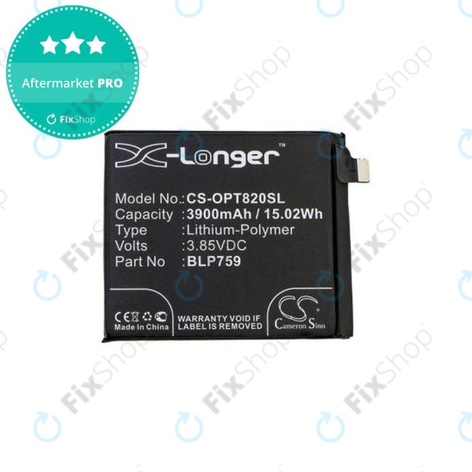 OnePlus 8 Pro - Batterie BLP759 3900mAh HQ