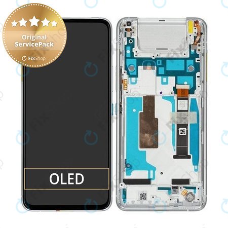 Asus ZenFone 8 Flip ZS672KS - Écran LCD + Ecran Tactile + Cadre (Argent Glacier) - 90AI0042-R20010 Genuine Service Pack