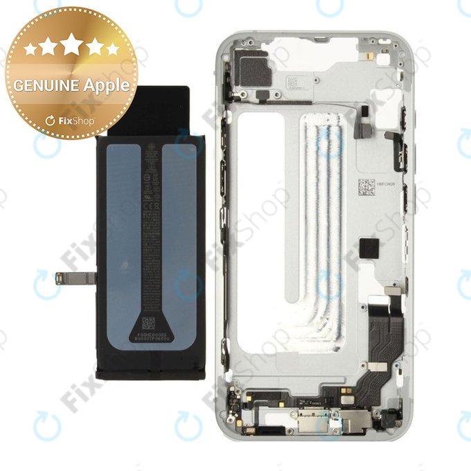 Cadre central avec batterie pour iPhone 16e | White | ZD076-00698 | Genuine Apple