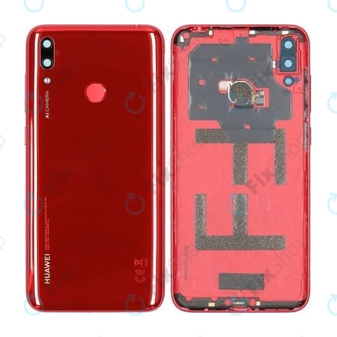 Huawei Y7 (2019) - Cache batterie (Rouge Corail) - 02352KKL