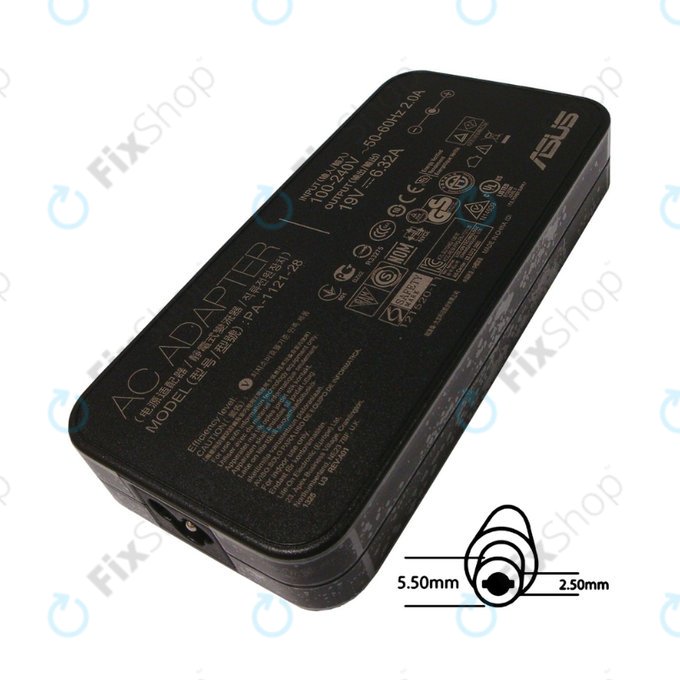 Adaptateur de charge pour Asus, B04G266006100, 120W, 19V, Genuine Service Pack