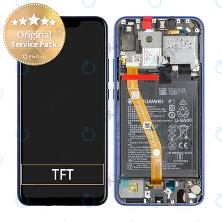 Huawei P Smart Plus (Nova 3i) - Écran LCD + Écran tactile + Cadre + Batterie (Iris Purple) - 02352BUH