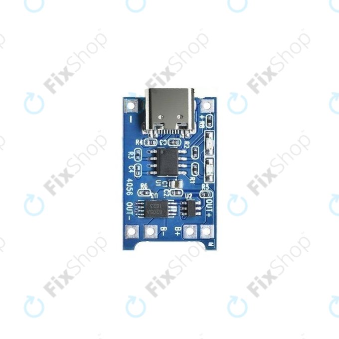 Module de charge TP4056 pour batterie Li-ion 18650, USB-C, 1 A