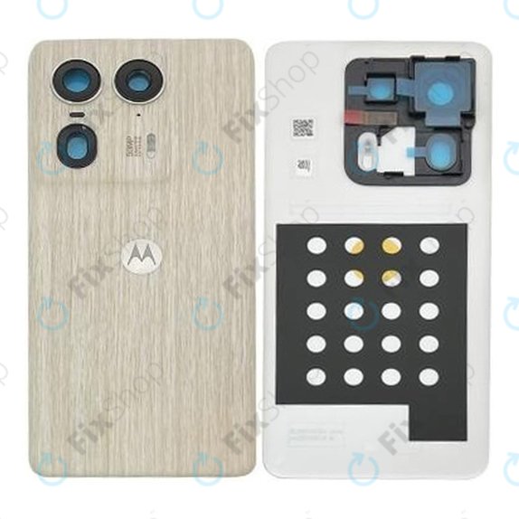 Motorola Edge 50 Ultra - Cache batterie (Nordic Wood) - 5S58C24472 Genuine Service Pack