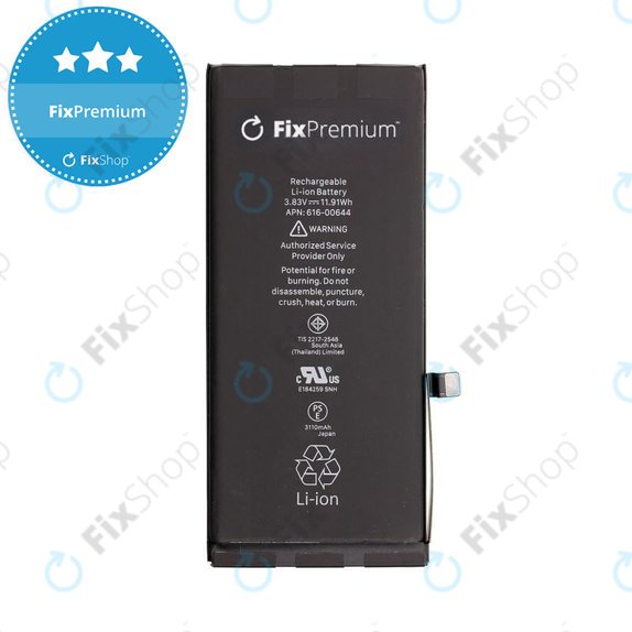 Batterie pour iPhone 11, 3110mAh, FixPremium