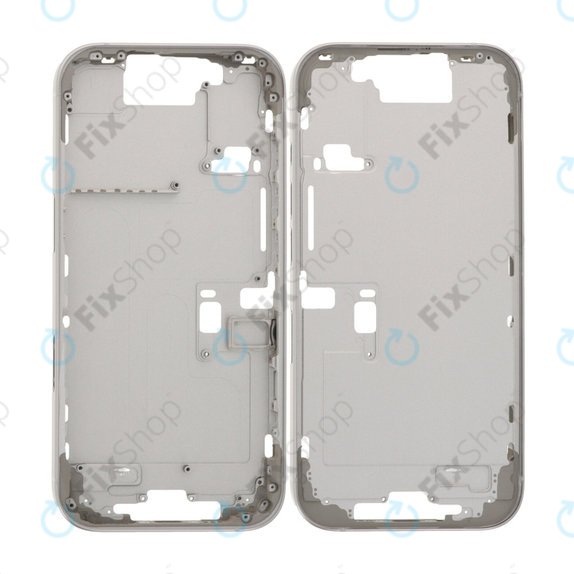 Apple iPhone 16 Pro - Cadre central + Boutons d’alimentation + Volume (White Titanium)
