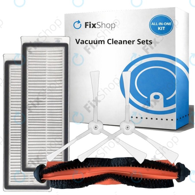 Kit de pièces de rechange pour Xiaomi Mi Robot Vacuum Mop Essential (Mijia G1) (1x Brosse principale, 2x Filtre, 2x Brosse latérale)