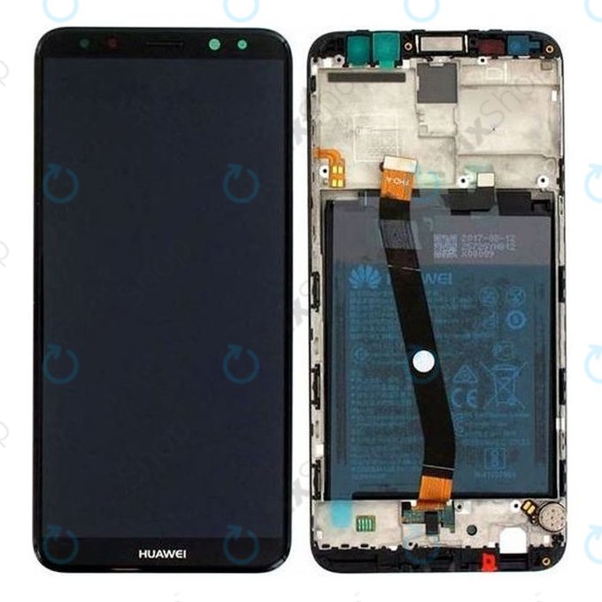 Huawei Mate 10 Lite RNE-L21 - Écran LCD + Écran tactile + Cadre + Batterie (Graphite Black) - 02351QCY, 02351PYX Genuine Service Pack