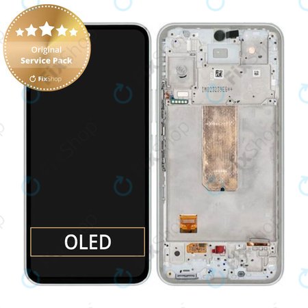 Samsung Galaxy A54 5G A546B - Écran LCD + Ecran Tactile + Cadre (Blanc) - GH82-31231B, GH82-31232B Genuine Service Pack