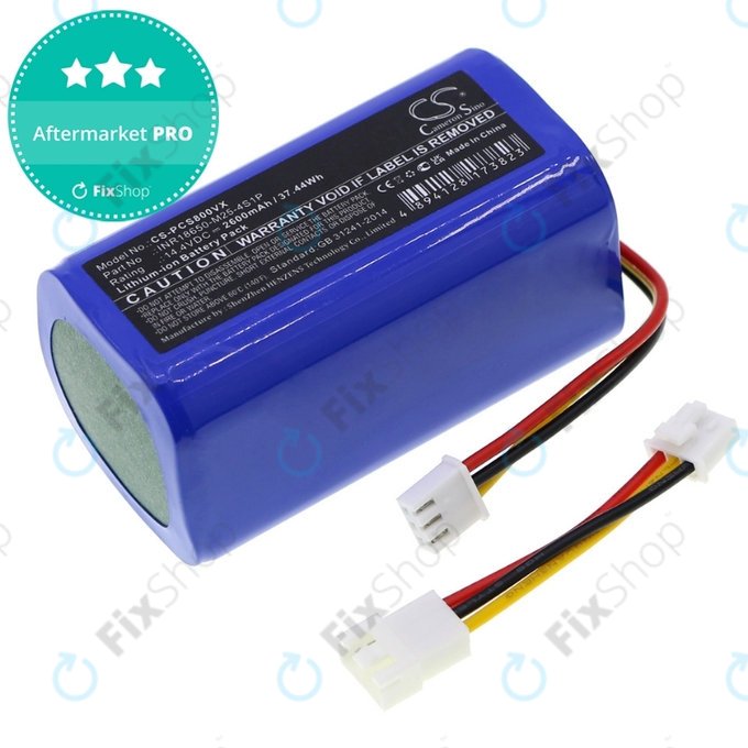 Proscenic 800T, 820T, 830T - Batterie INR18650-M25-4S1P Li-Ion 14.4V 2600mAh HQ