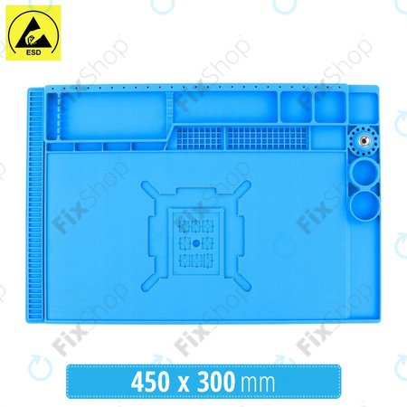 Sunshine SS-004E - ESD Tapis en Silicone Antistatique Résistant à la Chaleur - 45 x 30cm