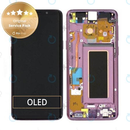 Samsung Galaxy S9 G960F - Écran LCD + Ecran Tactile + Cadre (Violet Lilas) - GH97-21696B, GH97-21697B Genuine Service Pack