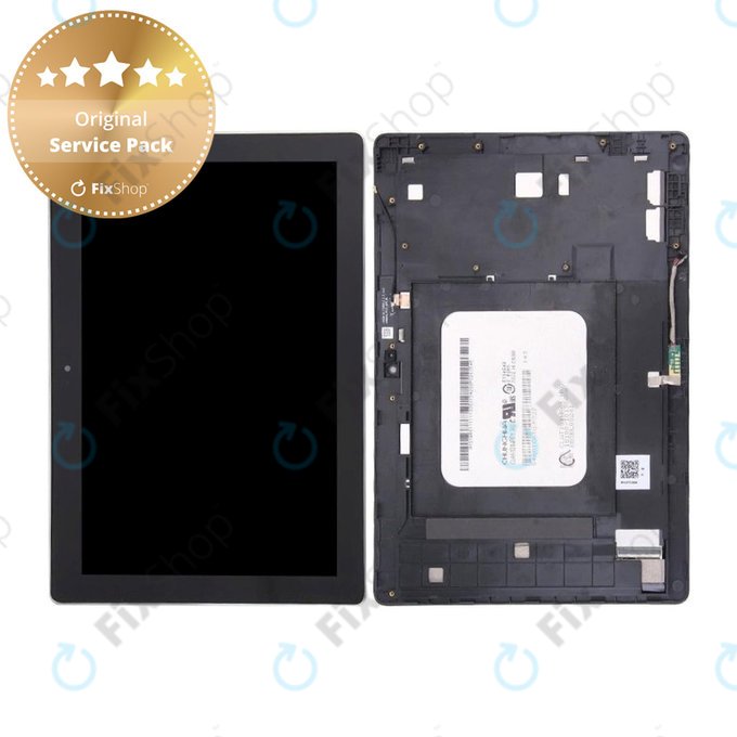 Asus ZenPad 10 Z300C, Z300CT, Z300CX, ZD300C - Ecran LCD + Vitre Tactile + Cadre (Noir) - 90NP0222-R20010 Genuine Service Pack
