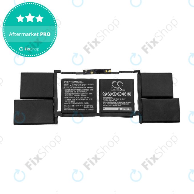 Apple MacBook Pro 16" A2141 (2019) - Batterie A2113 8700mAh HQ