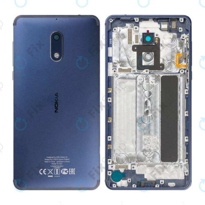 Nokia 6 - Cache batterie (bleu) - 20PLELW0016 Genuine Service Pack