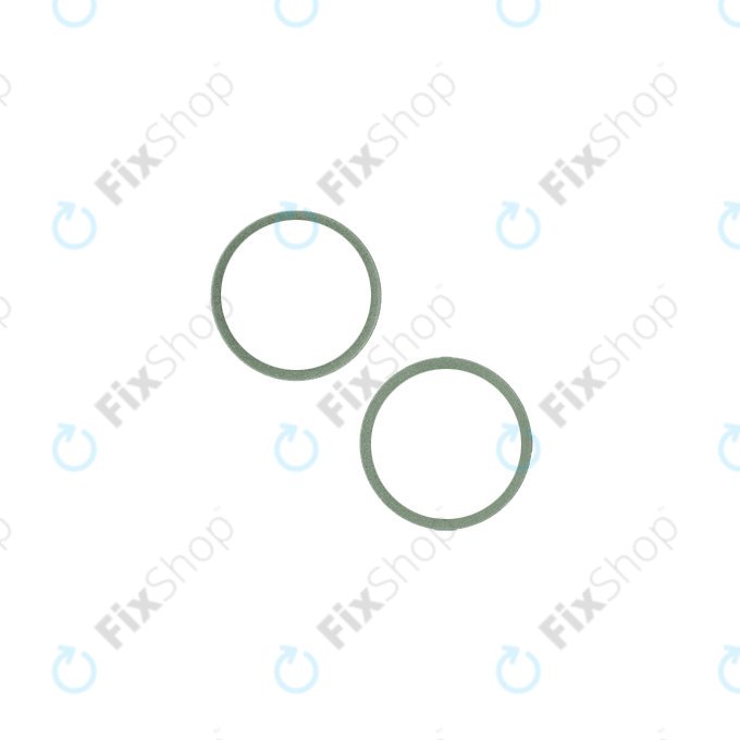 Apple iPhone 13, 13 Mini - Cadre d'objectif de caméra arrière (Vert) - 2pcs