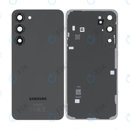 Samsung Galaxy S23 Plus S916B - Cache batterie (noir fantôme) - GH82-30388A Genuine Service Pack