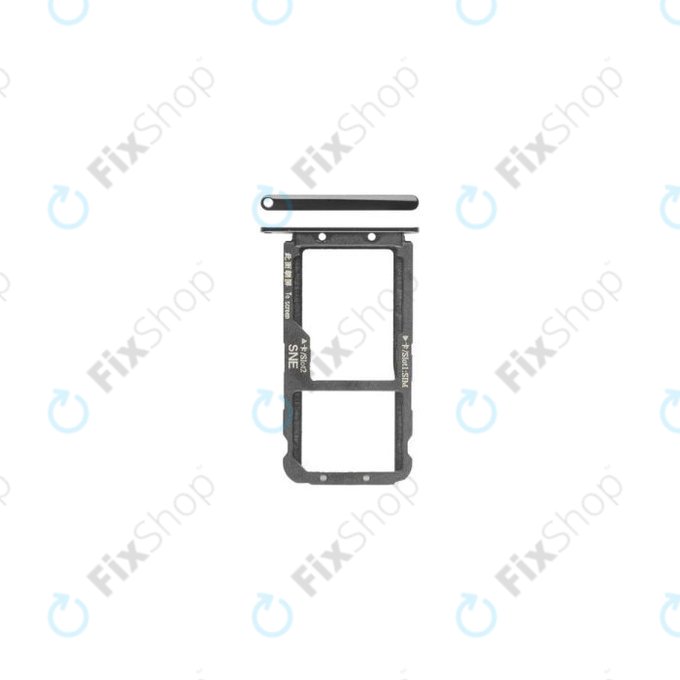 Huawei Mate 20 Lite SNE-LX1, SNE-L21 - Tiroir SIM (Noir) - 51661KAV Genuine Service Pack