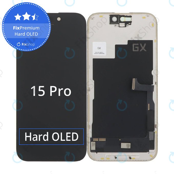 Apple iPhone 15 Pro - Écran LCD + Ecran Tactile + Cadre Dur OLED FixPremium