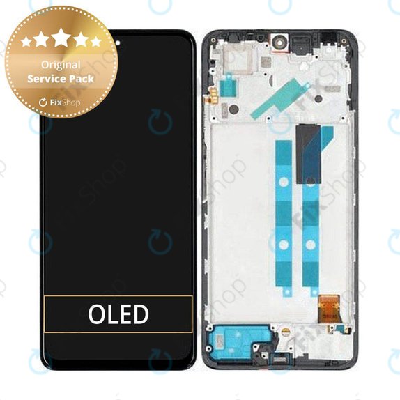 Xiaomi Redmi Note 11 Pro 4G, 5G - Écran LCD + Ecran Tactile + Cadre (Graphite Grey) - 5600010K6S00, 5600010K6T00 Genuine Service Pack