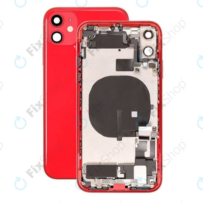 Apple iPhone 11 - Petites pièces du boîtier arrière (rouge)