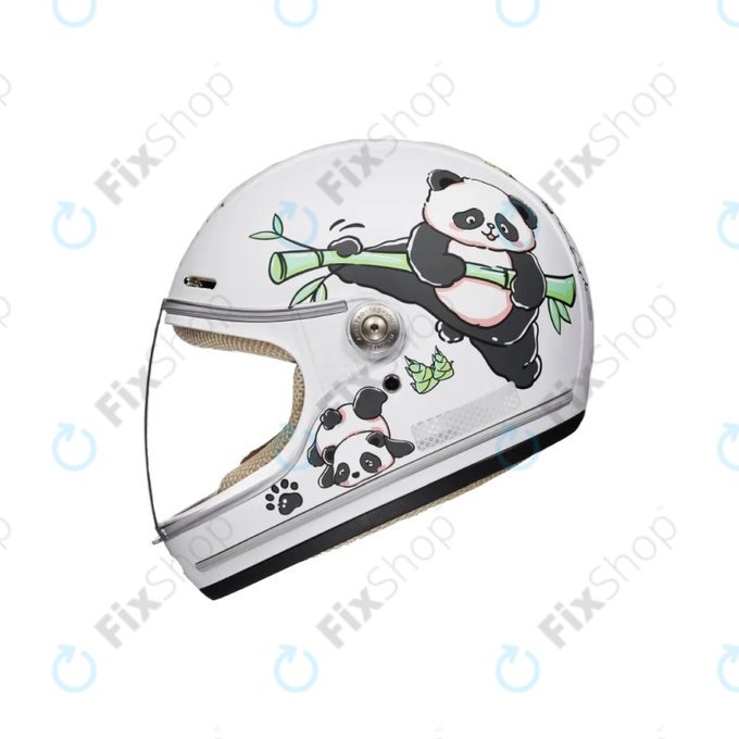 Casque enfant pour trottinette électrique et vélo (46–52 cm) (Panda)