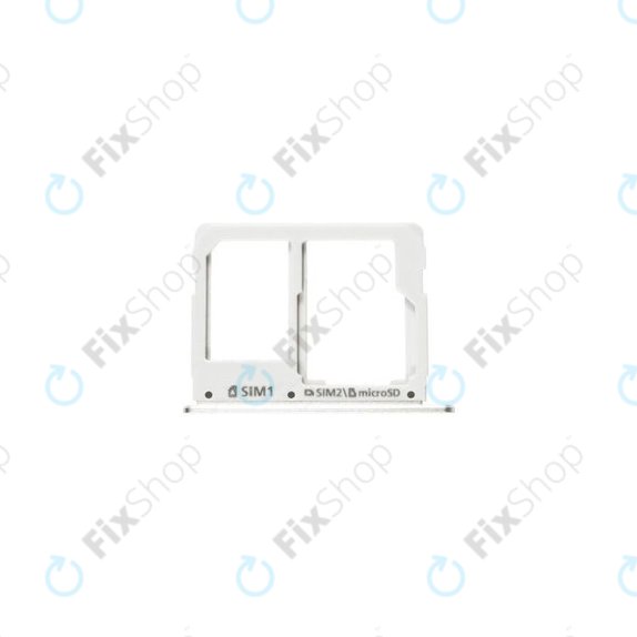 Samsung Galaxy A3 A310F (2016), A5 A510F - Plateau SIM + SD (Blanc) Genuine Service Pack