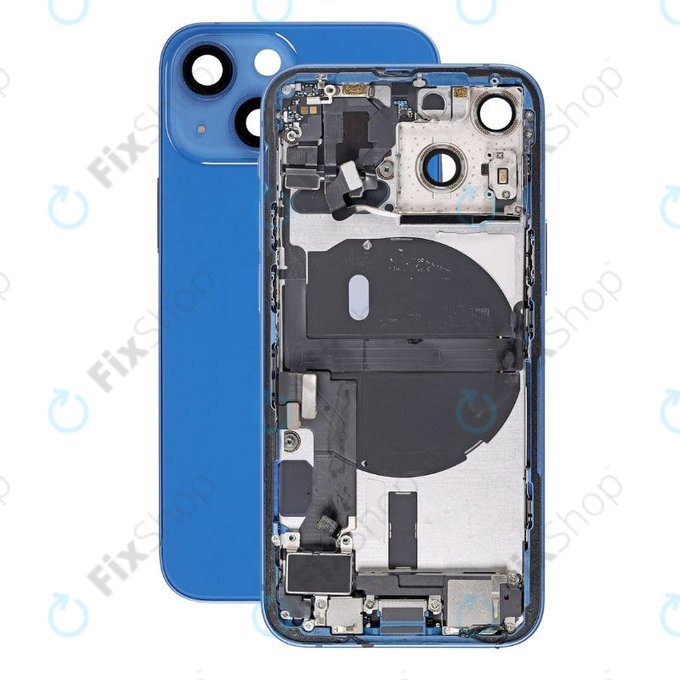 Apple iPhone 13 Mini - Petites pièces du boîtier arrière (bleu)