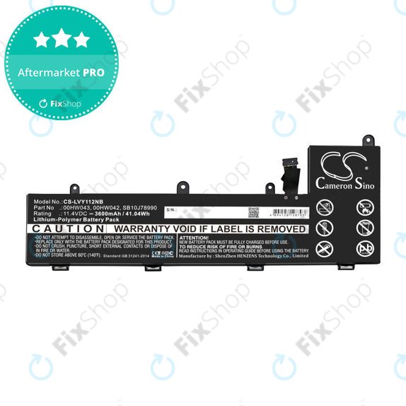 Batterie pour Lenovo Yoga 11e, ThinkPad Yoga 11e ChromeBook 20, 3600mAh, Li-Pol, 11.4V, 00HW043, HQ