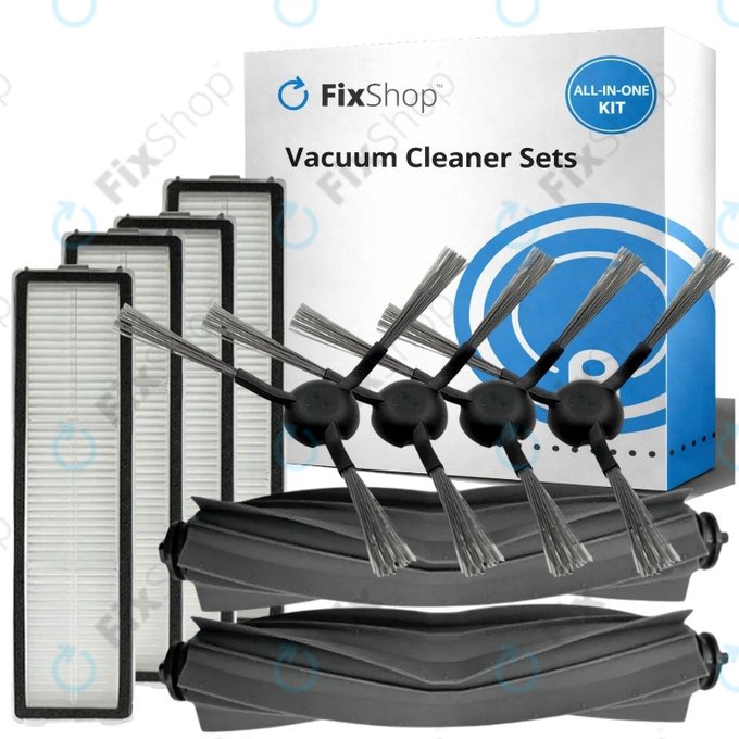Kit de pièces de rechange pour Xiaomi Dreame Mova S10 (2x Brosse principale, 4x Filtre, 4x Brosse latérale)
