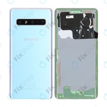 Samsung Galaxy S10 5G G977B - Cache batterie (couronne argentée) - GH82-19500A Genuine Service Pack
