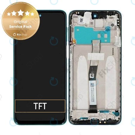 Xiaomi Redmi Note 9 Pro - Écran LCD + Ecran Tactile + Cadre (Vert Tropical) - 560004J6B200 Genuine Service Pack