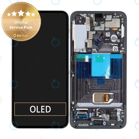 Samsung Galaxy S22 S901B - Écran LCD + Écran Tactile + Cadre (Noir Phantom) - GH82-27520A, GH82-27521A Genuine Service Pack